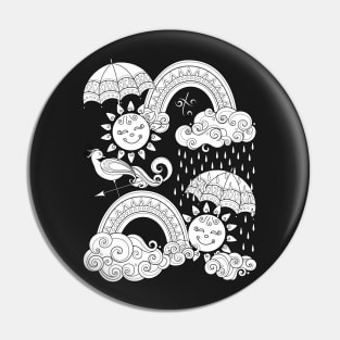 Noncolored Fairytale Weather Forecast Print Pin