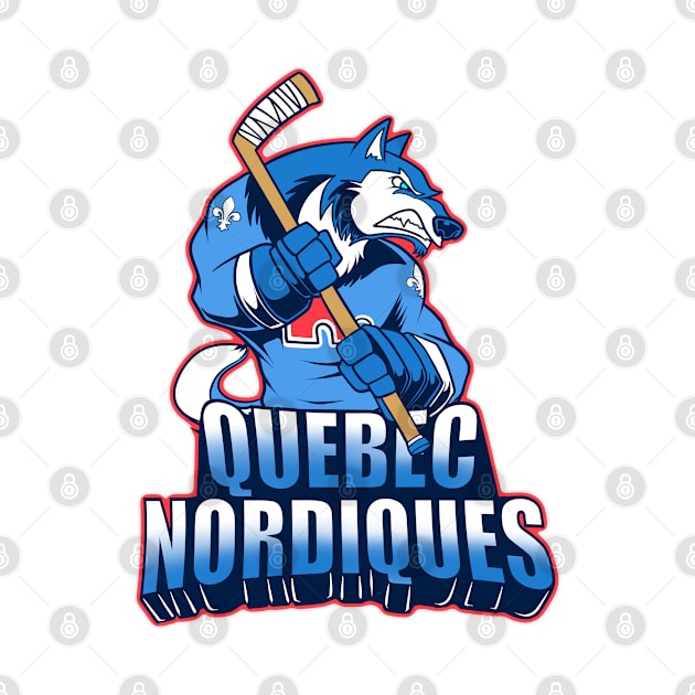 Quebec Nordiques - 90s Hockey Team by BlockersPixel