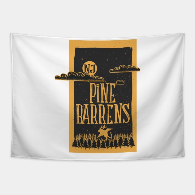 NJ Pine Barrens Card Tapestry by CR Designs