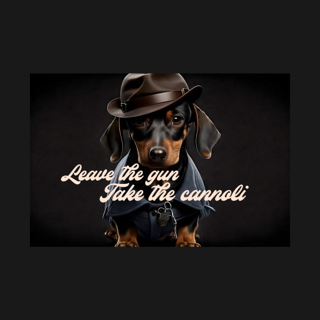 Dachshund takin' care o business by Situla