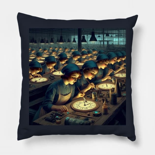 The Radium Girls Pillow by Skipton Studioz Vic