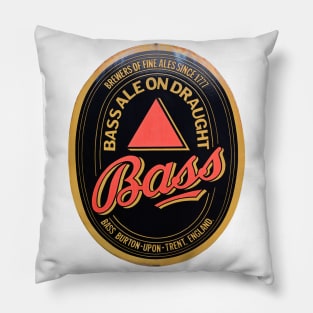 Badass Beer, restored enamel sign Pillow