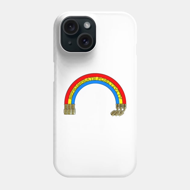 Refrigerate Positivity - Refrigerant Hoses Rainbow Phone Case by 4Tradies