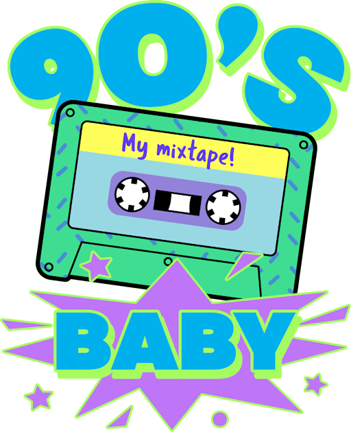 90s Baby 90s Style Kids T-Shirt by SartorisArt1