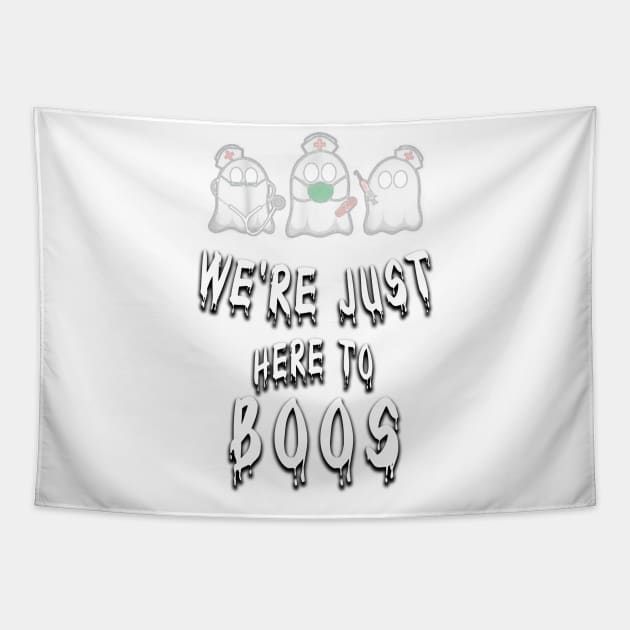 we're just here to boos, halloween day Tapestry by fanidi