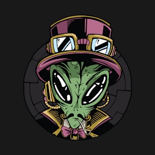 Steampunk Alien Retro Look T-Shirt