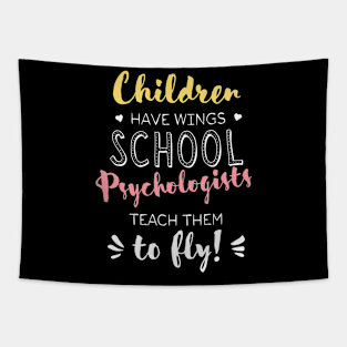 School Psychologist Gifts - Beautiful Wings Quote Tapestry