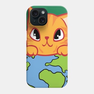 Green It! A cute cat design on shirts, hoodies, Mugs, phone and laptop covers Phone Case