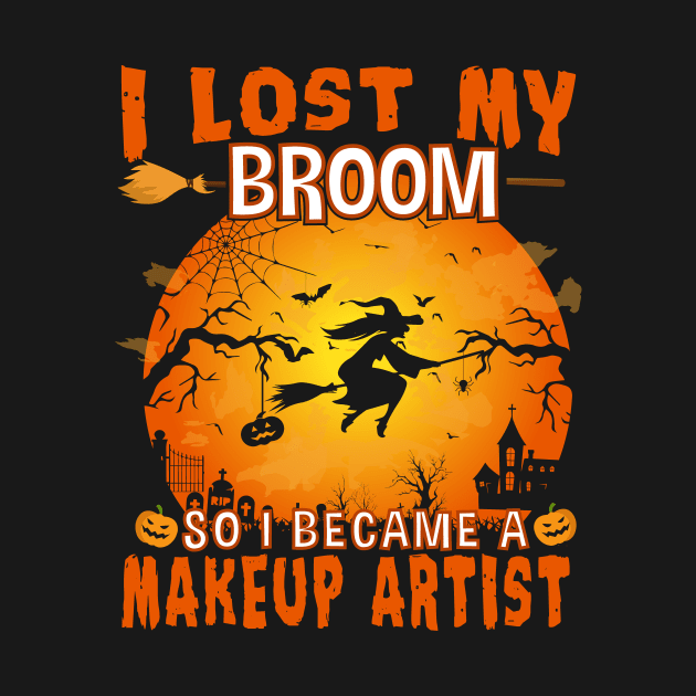 I lost My Broom Makeup Artist Witch Halloween Party by followthesoul