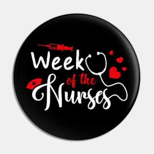 Week Of The Nurse Nursing Men Women Nurses Week Pin