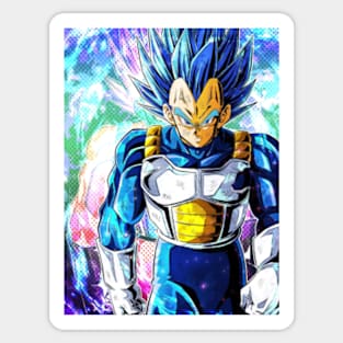 Vegeta Saiyan prince Sticker for Sale by Yashdusane