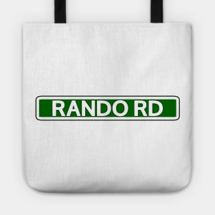 Rando Rd Street Sign Tote