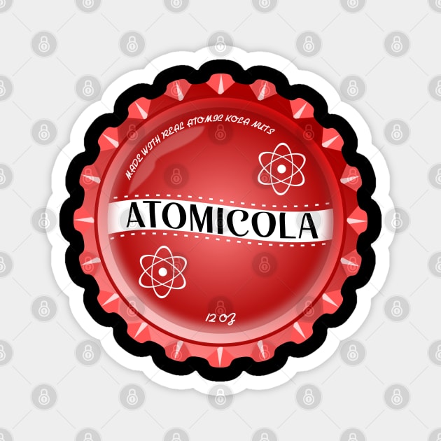 Atomicola Soda Cap (Back Print) Magnet by TaliDe