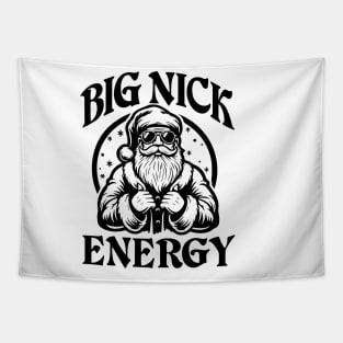 Big Christmas Nick Energy Santa Claus Naughty Xmas Tapestry