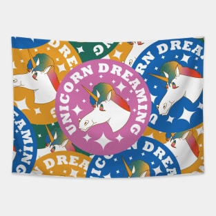 Unicorn Dreaming Tapestry