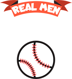 Real men play baseball Magnet