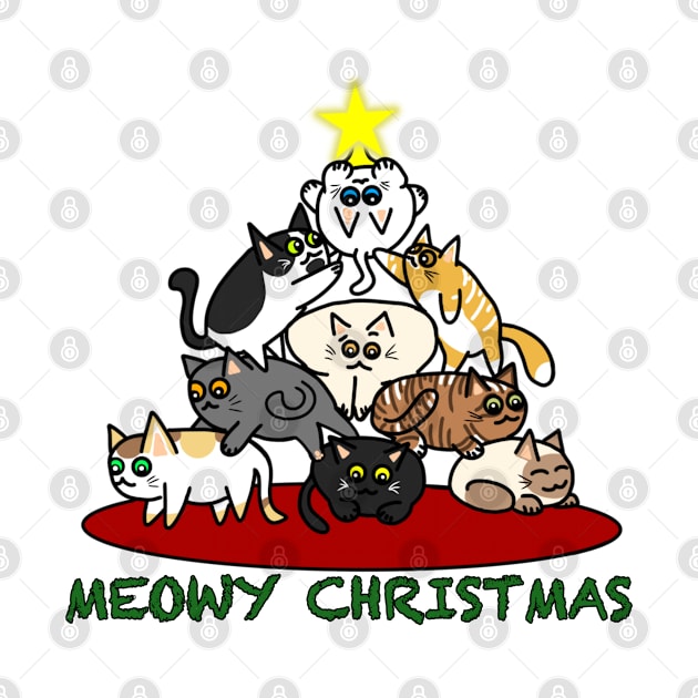 Meowy Christmas 2 by Aeriskate