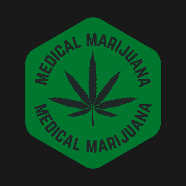 Medical Marihuana Badge by CryptoTextile