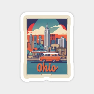 Ohio Vintage Design Magnet