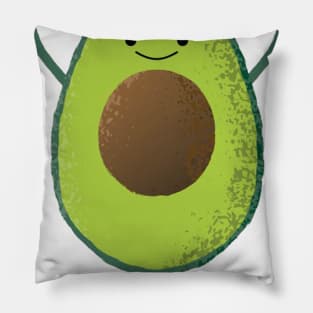 avocado tshirt vegan Pillow