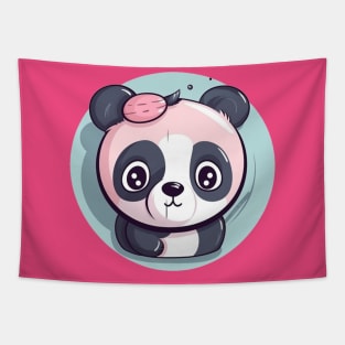 Pink Panda Tapestry