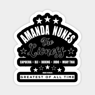 Amanda Nunes Greatest of All Time WHT Magnet