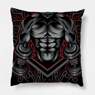 Gorilla Fitness Mandala Pillow