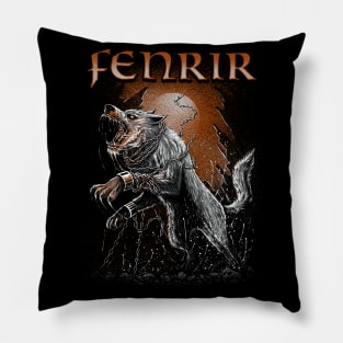 Fenrir Viking Wolf Scandinavian Norse Pagan Mythology Pillow