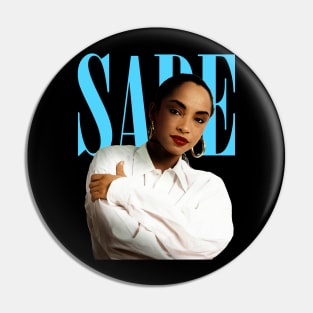 Vintage Sade Adu 80s 90s Style Pin