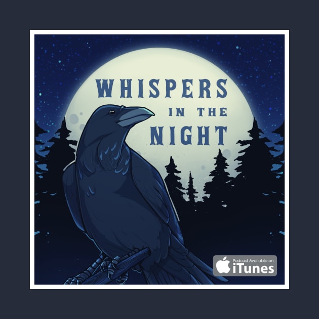 Whispers in the Night 2021 Logo (Blue) by Whispers in the Night Podcast