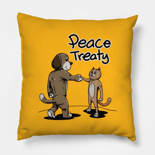 Peace Treaty Pillow by Burgos