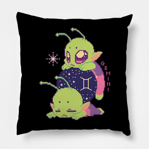 Gemini - Zodiac Alien Pillow by SaruHime