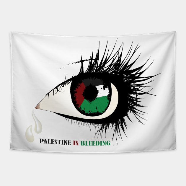 Palestine is bleeding Tapestry by mutarek