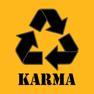 Karma Recycle Black T-Shirt