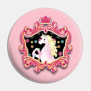Royal Unicorn Crest Pin