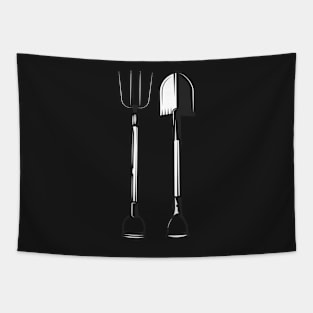 Shovel and Spade Fork Tapestry