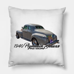 1940 Plymouth Deluxe P10 Coupe Pillow