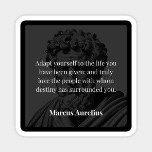 Marcus Aurelius's Advice: Embrace and Cherish Life Magnet