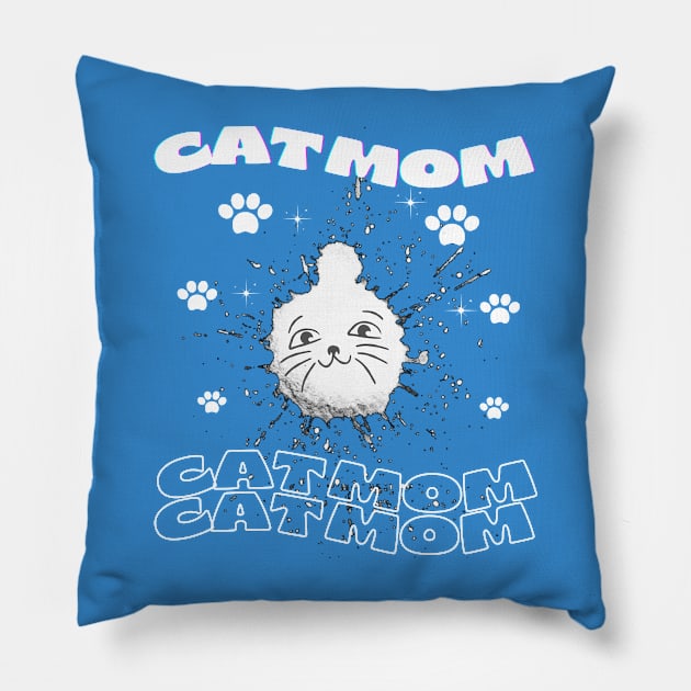 Cat Mom, Cat Lover, Gift for Mom, Cute Cat Mom Shirt Pillow by Mr.Dom store