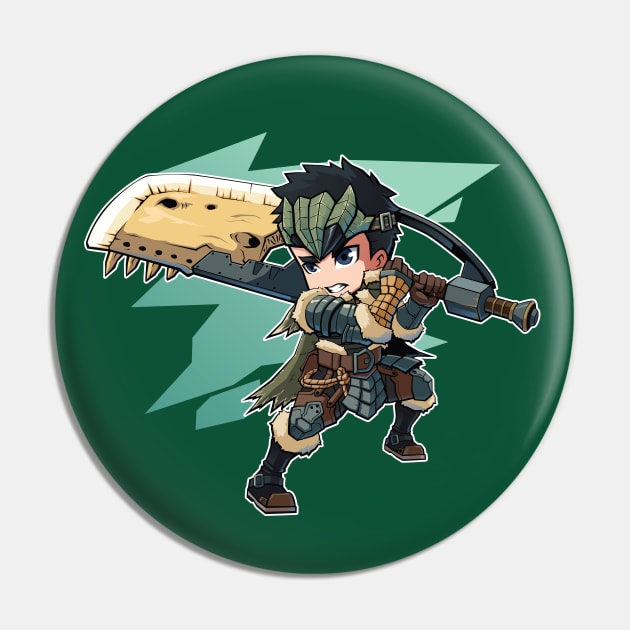 Monster Hunter Chibi Great Sword Pin by Xar623