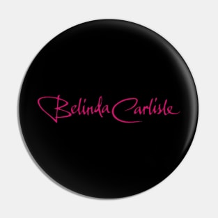 Belinda carlisle///70s new wave Pin