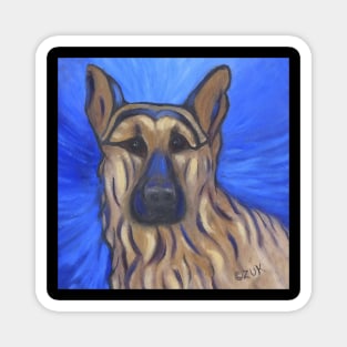 German Shepherd Abstract Magnet