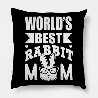 World's best rabbit mom Pillow