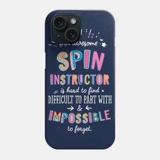 An awesome Spin Instructor Gift Idea - Impossible to Forget Quote Phone Case