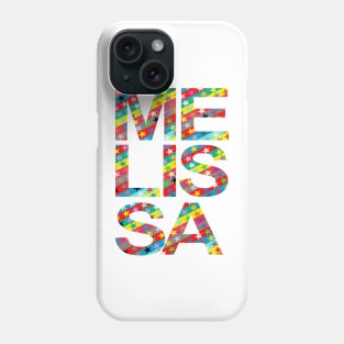 Melissa, name, typography Phone Case