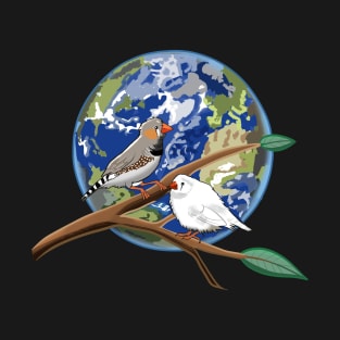 World and Two Birds T-Shirt