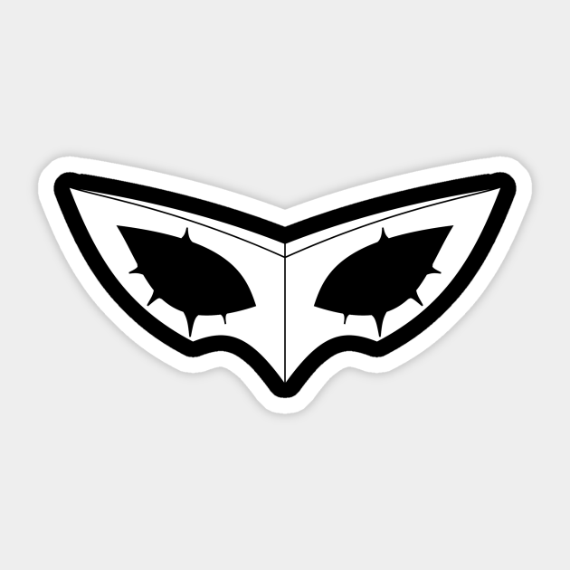 Mask Of Rebellion Persona 5 Sticker Teepublic