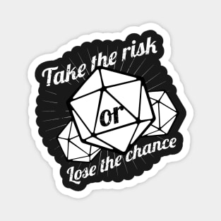 Pen and Paper Dice Quote Magnet