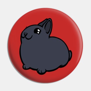 Black Bunny Rabbit Coney Pin