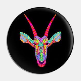 Psychedelic Deer Pin